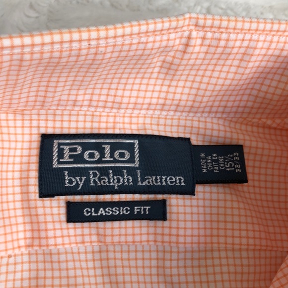 Like new Polo by Ralph Lauren 15.5 classic fit orange - Picture 6 of 9
